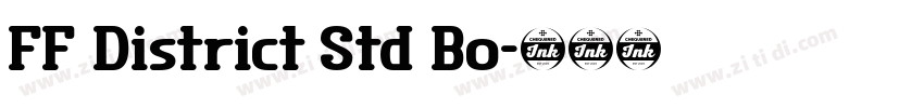 FF District Std Bo字体转换